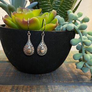 Elegant Silver Teardrop Earrings
